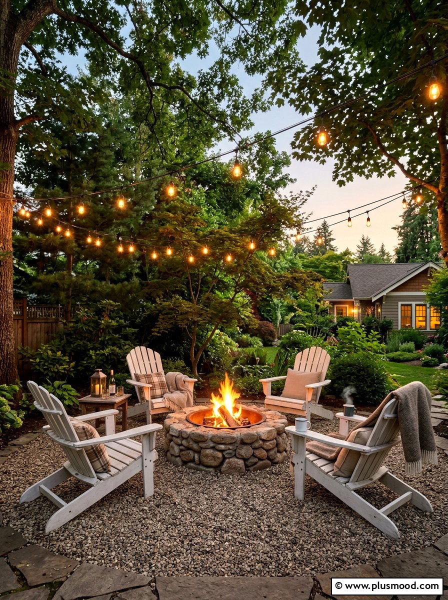 Backyard Fire Pit - 25 late summer landscaping ideas