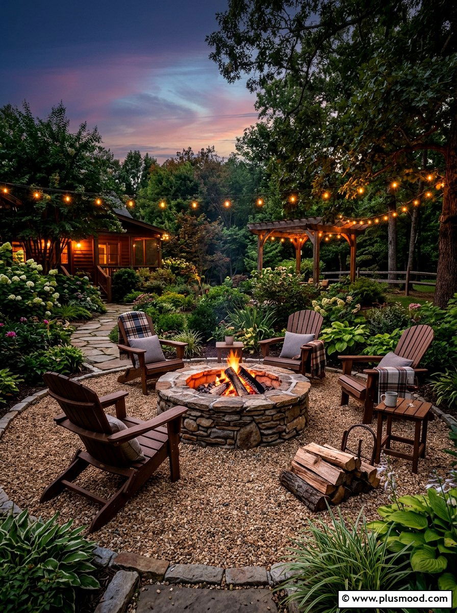 Backyard Fire Pit - 25 summer garden makeover ideas