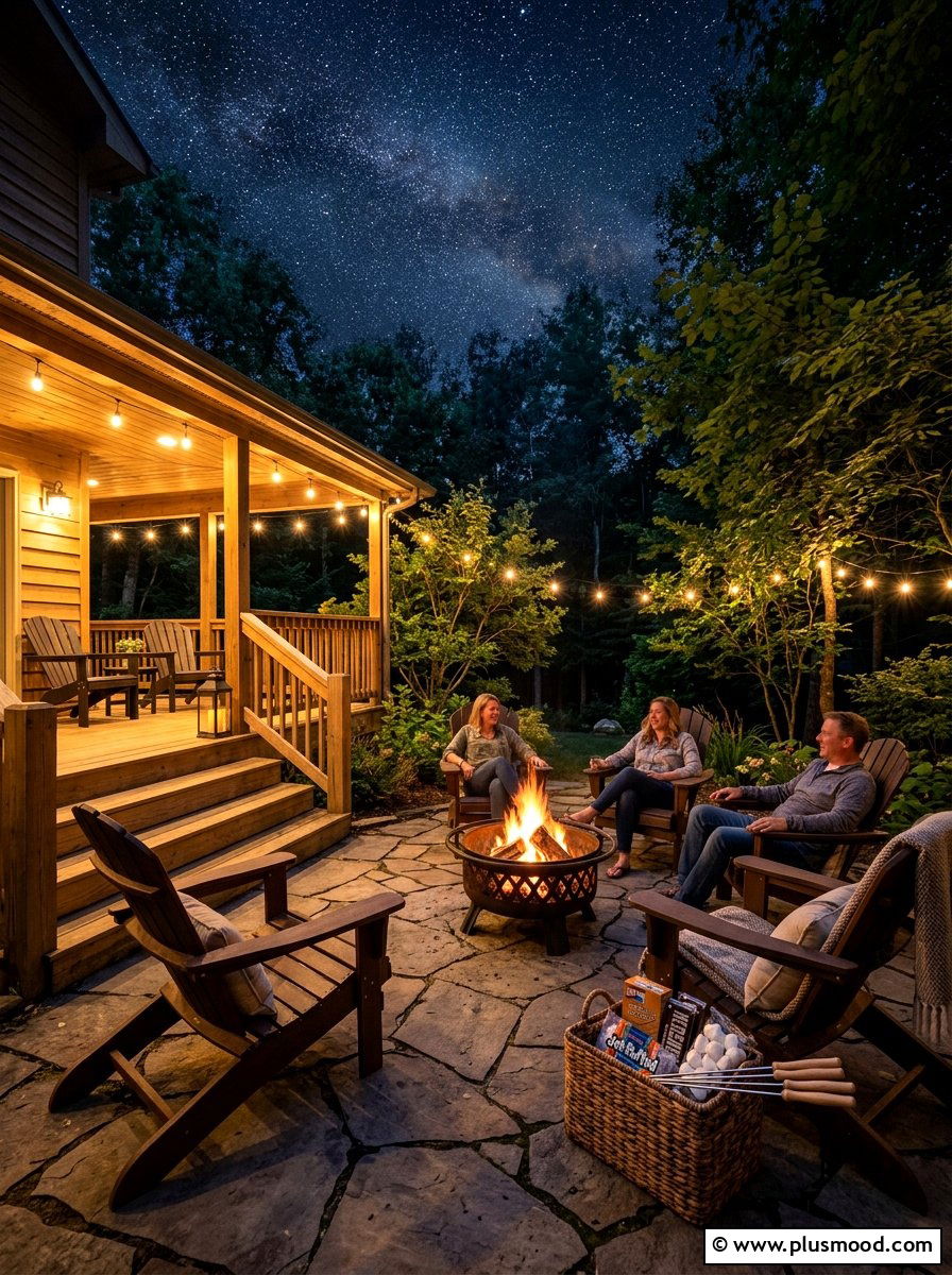 Backyard Fire Pit - 25 summer porch party ideas