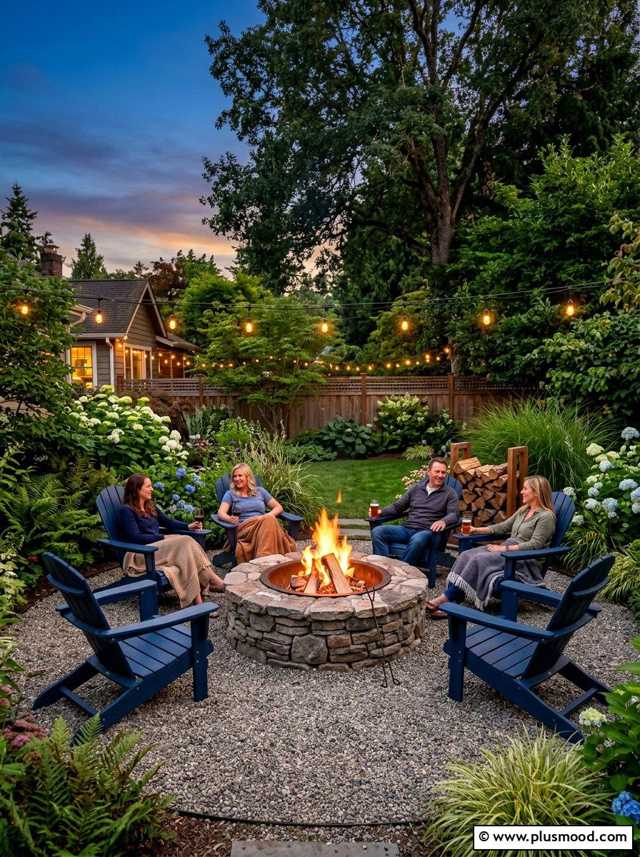 Backyard Fire Pit - 25 Outdoor Garden Decor Ideas