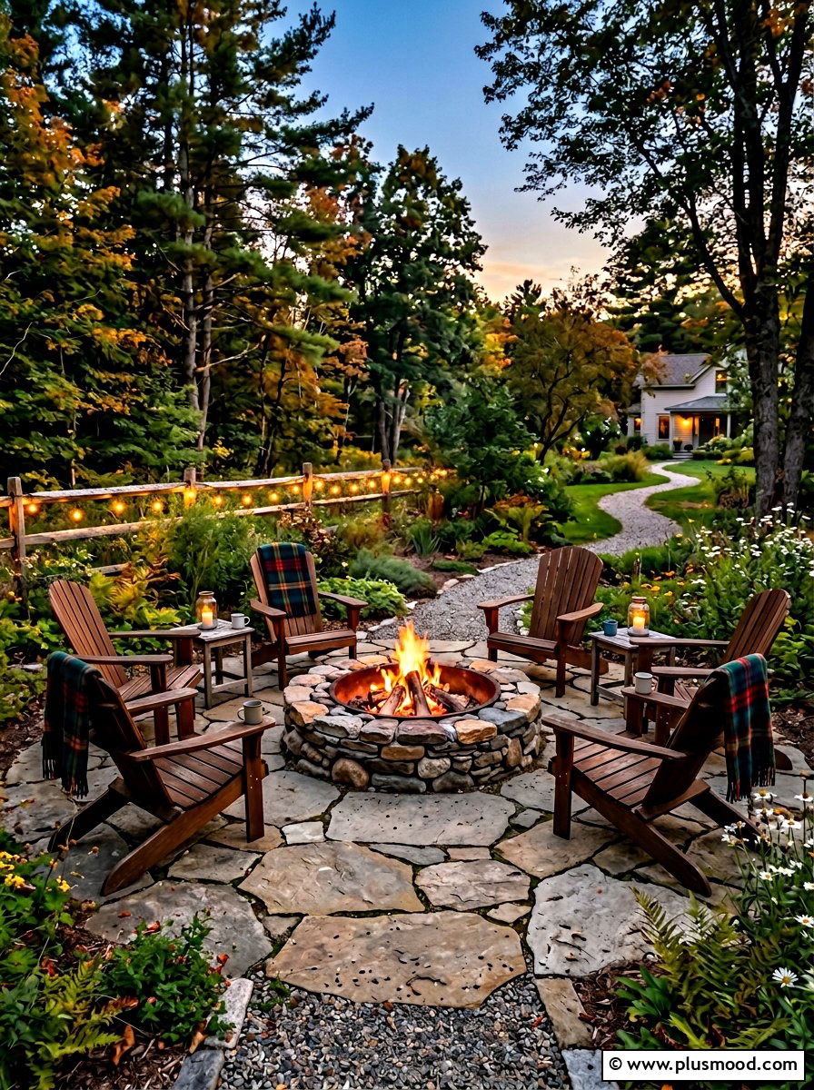 Backyard Fire Pit - 25 small backyard ideas with patio