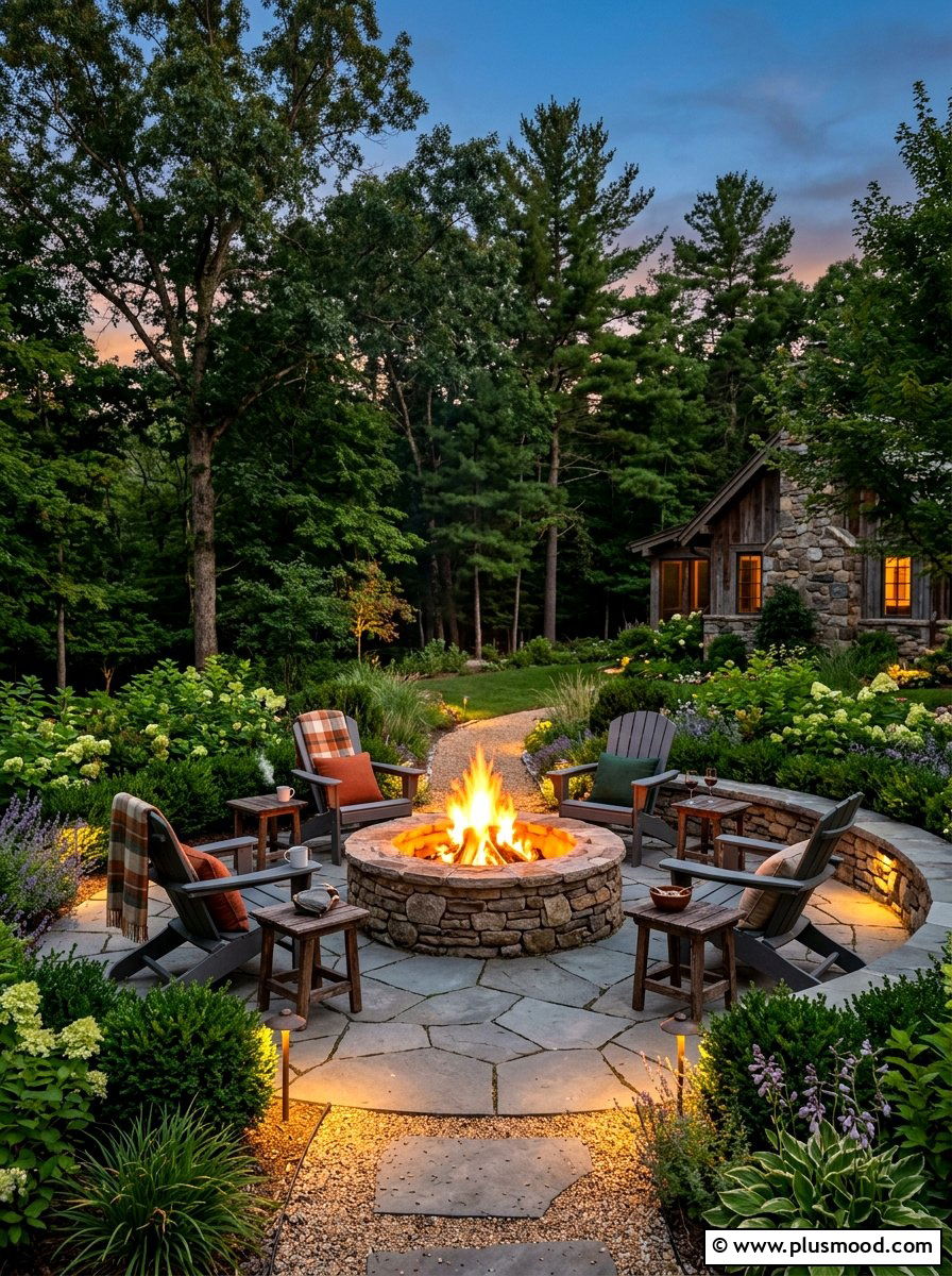 Backyard Fire Pit - 25 summer backyard entertaining ideas