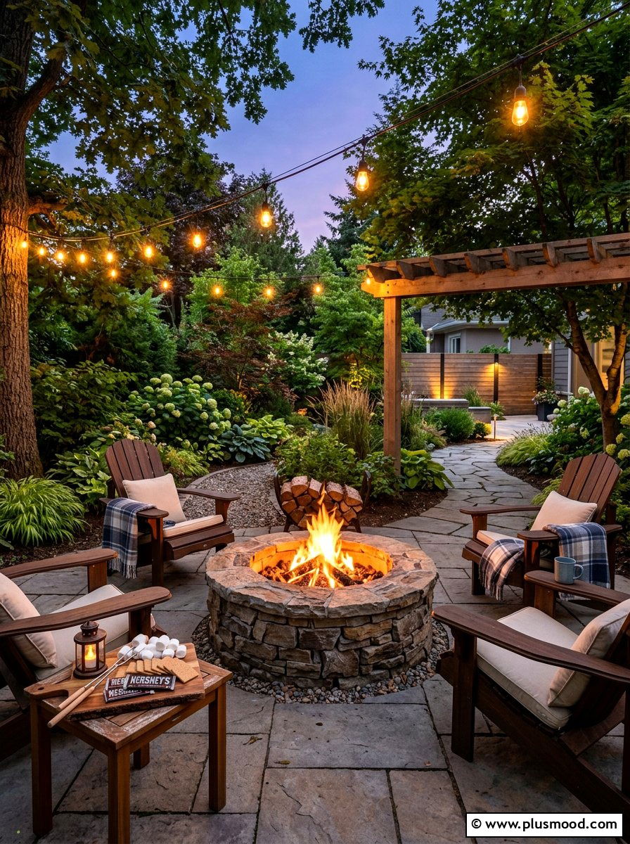 Backyard Fire Pit - 25 summer backyard family fun ideas