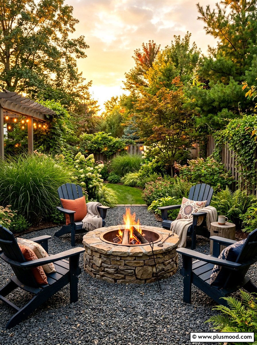 Backyard Fire Pit - 25 summer backyard garden ideas