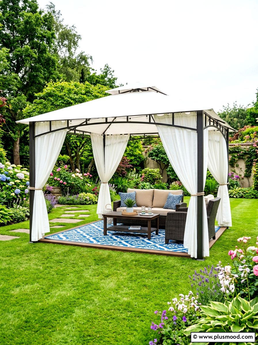 Backyard Gazebo Canopy - 25 summer outdoor entertaining ideas