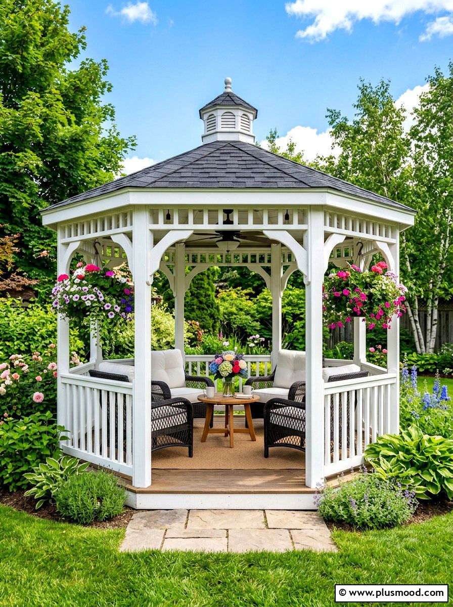 Backyard Gazebo Seating - 25 summer backyard reading nook ideas