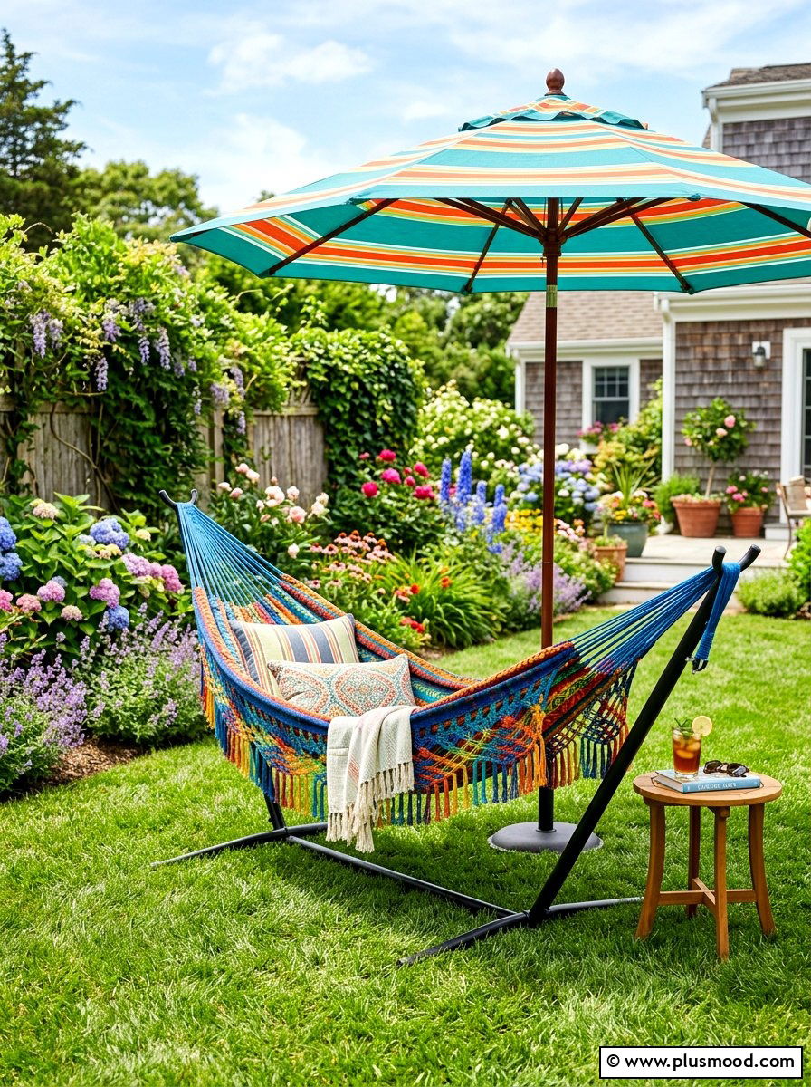 Backyard Hammock Setup - 25 summer small yard ideas for summer