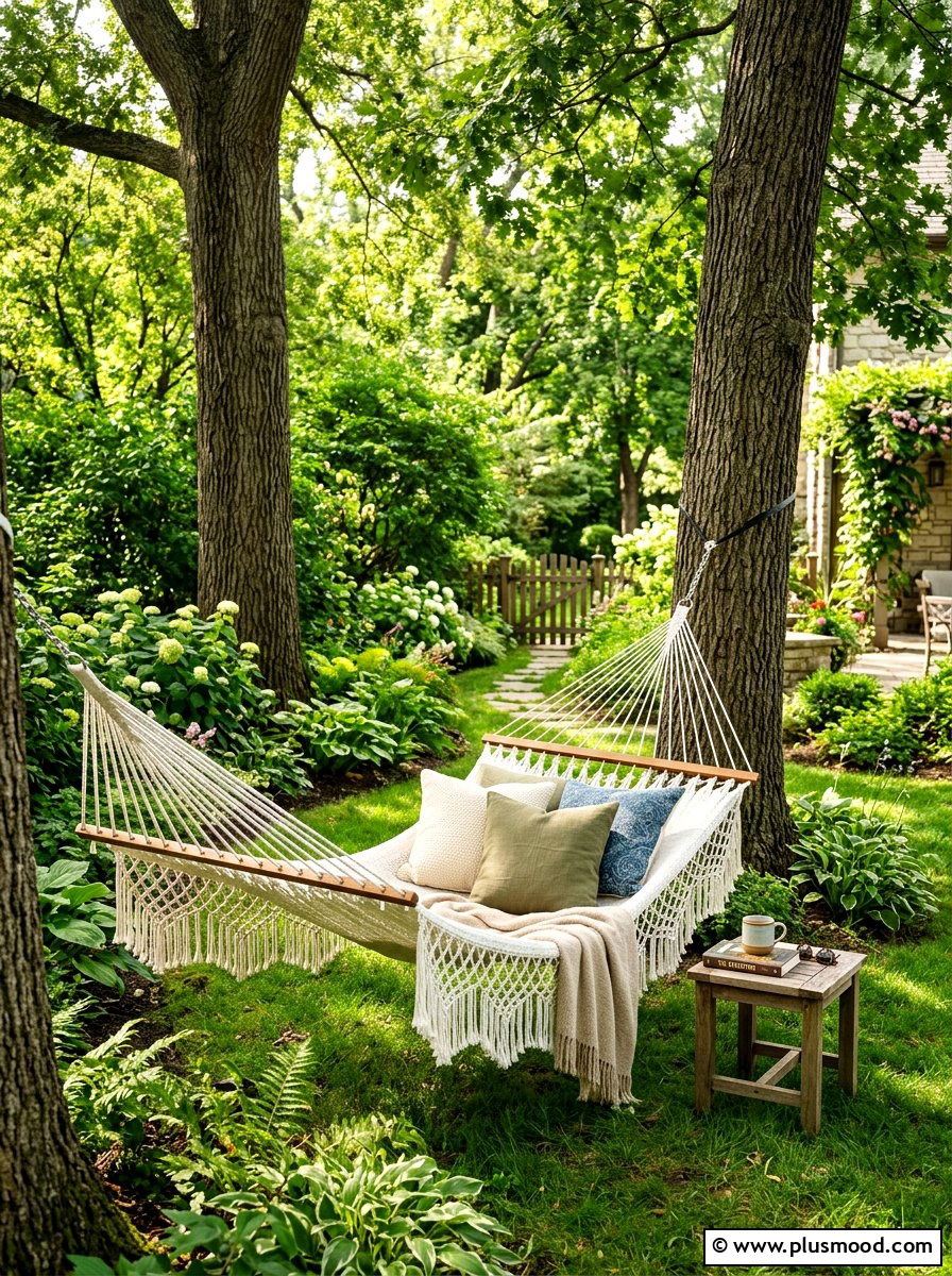 Backyard Hammock Setup - 25 summer backyard family fun ideas