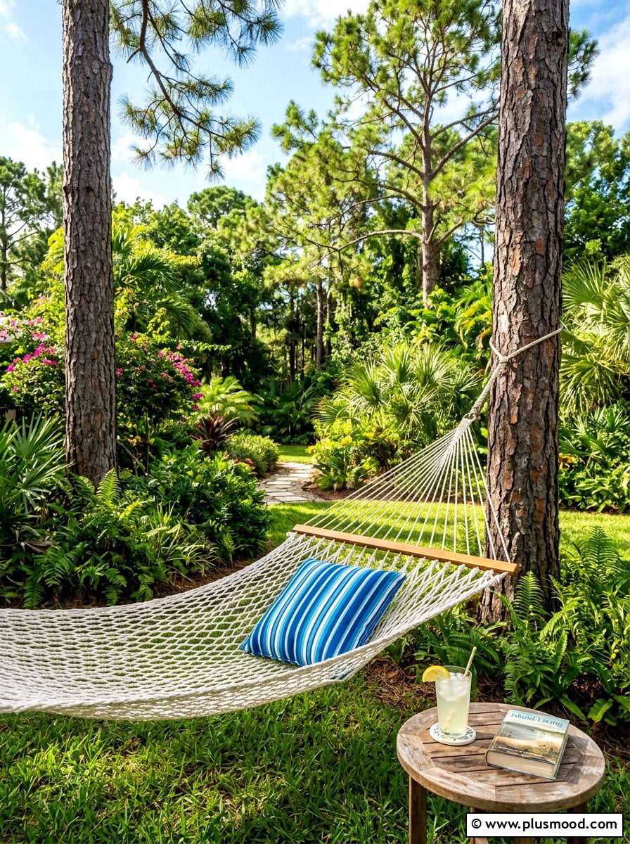 Backyard Hammock - 25 cheap summer backyard ideas