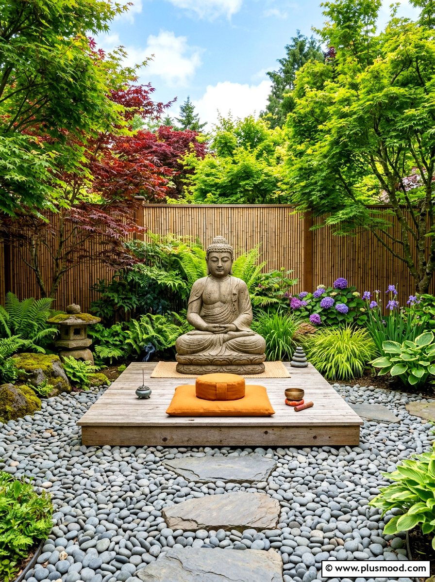 Backyard Meditation Space - 25 summer garden makeover ideas