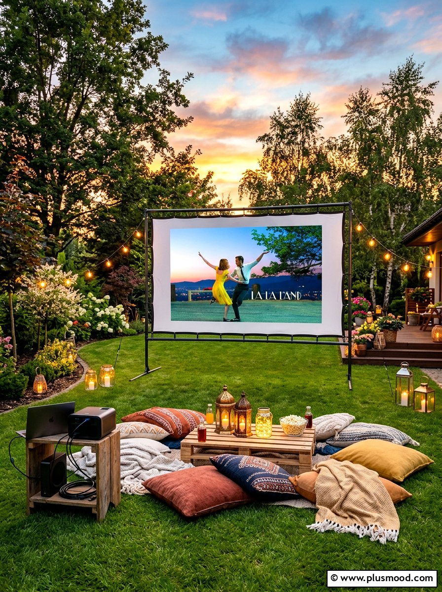 Backyard Movie Screen - 25 popular summer backyard ideas