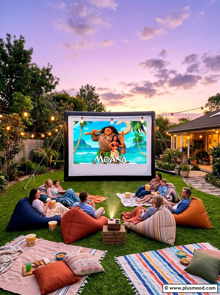 Backyard Movie Screen - 25 summer patio ideas