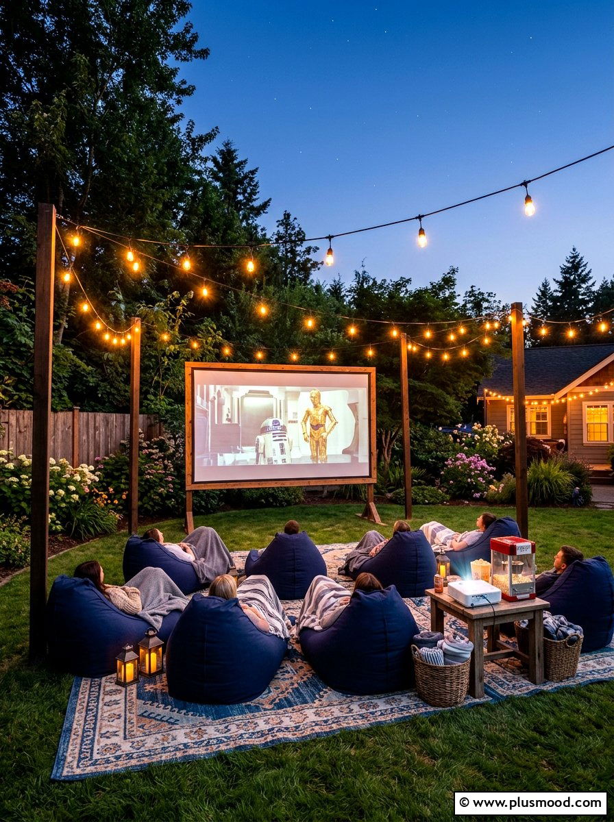 Backyard Movie Theater