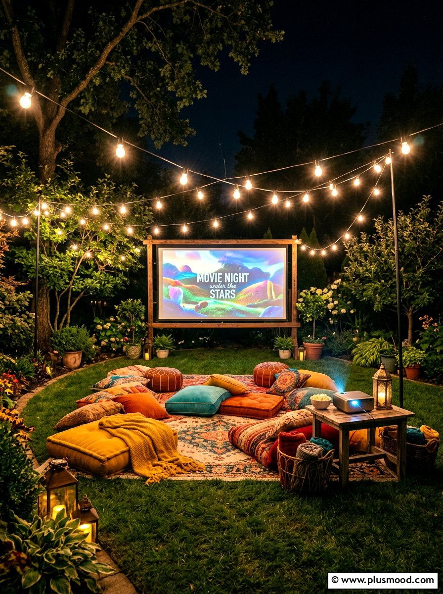 Backyard Movie Theater - 25 summer backyard makeover ideas