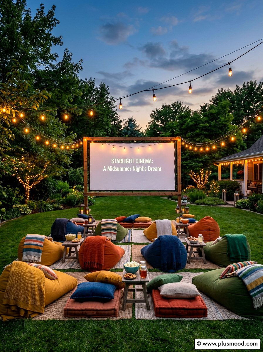 Backyard Movie Theater - 25 summer outdoor birthday party ideas