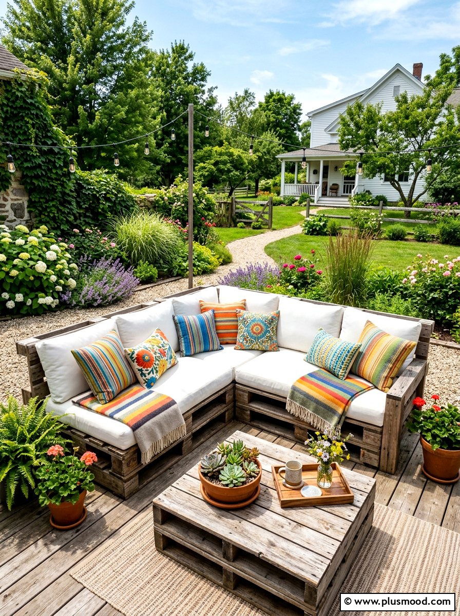 Backyard Pallet Furniture - 25 cheap summer backyard ideas