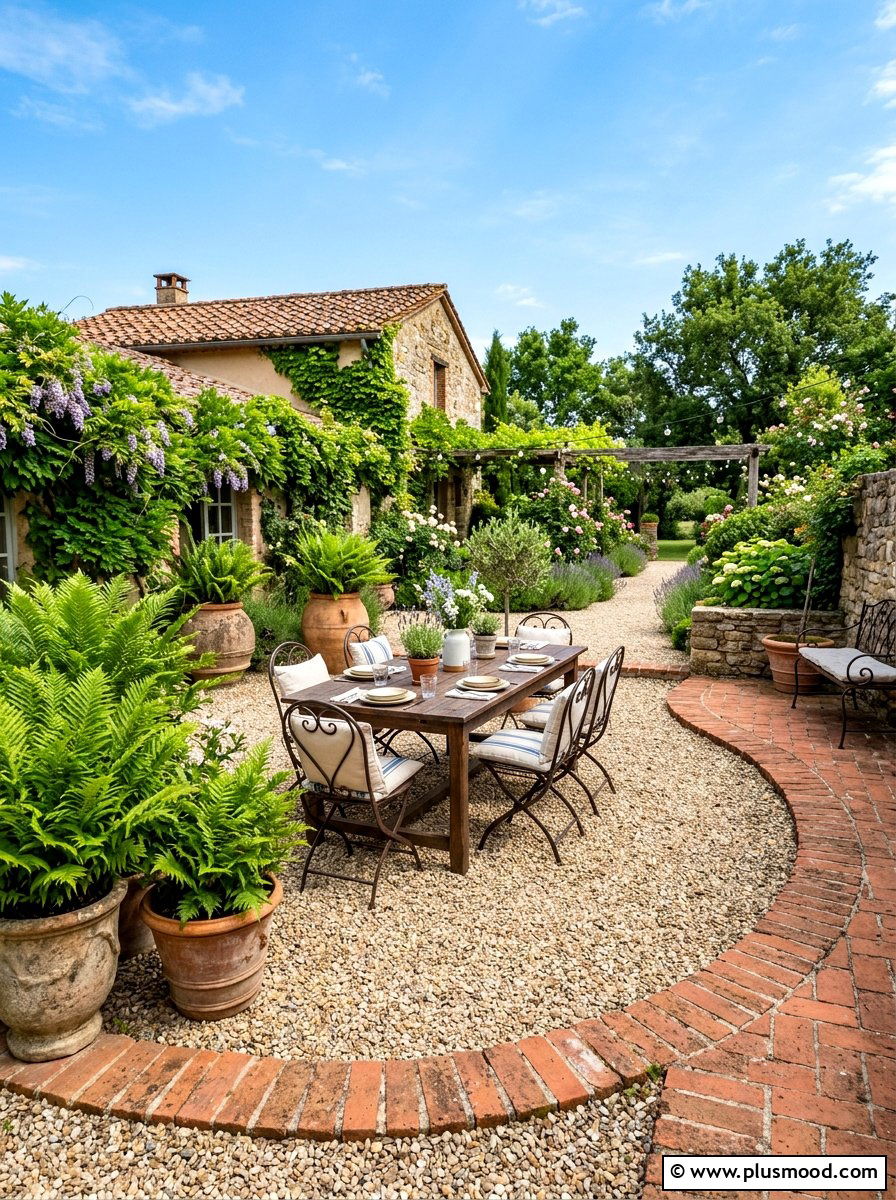 Backyard Pea Gravel Patio - 25 cheap summer backyard ideas