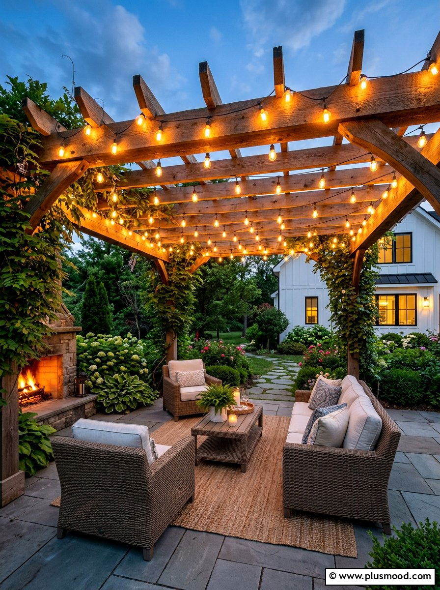 Backyard Pergola Lighting - 25 summer string light party ideas