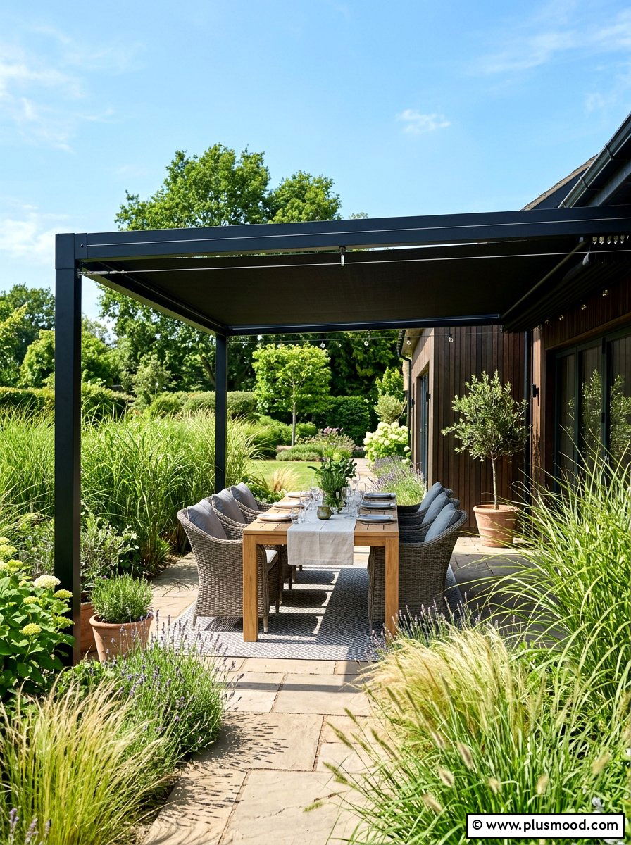 Backyard Pergola Shade - 25 summer privacy landscaping ideas