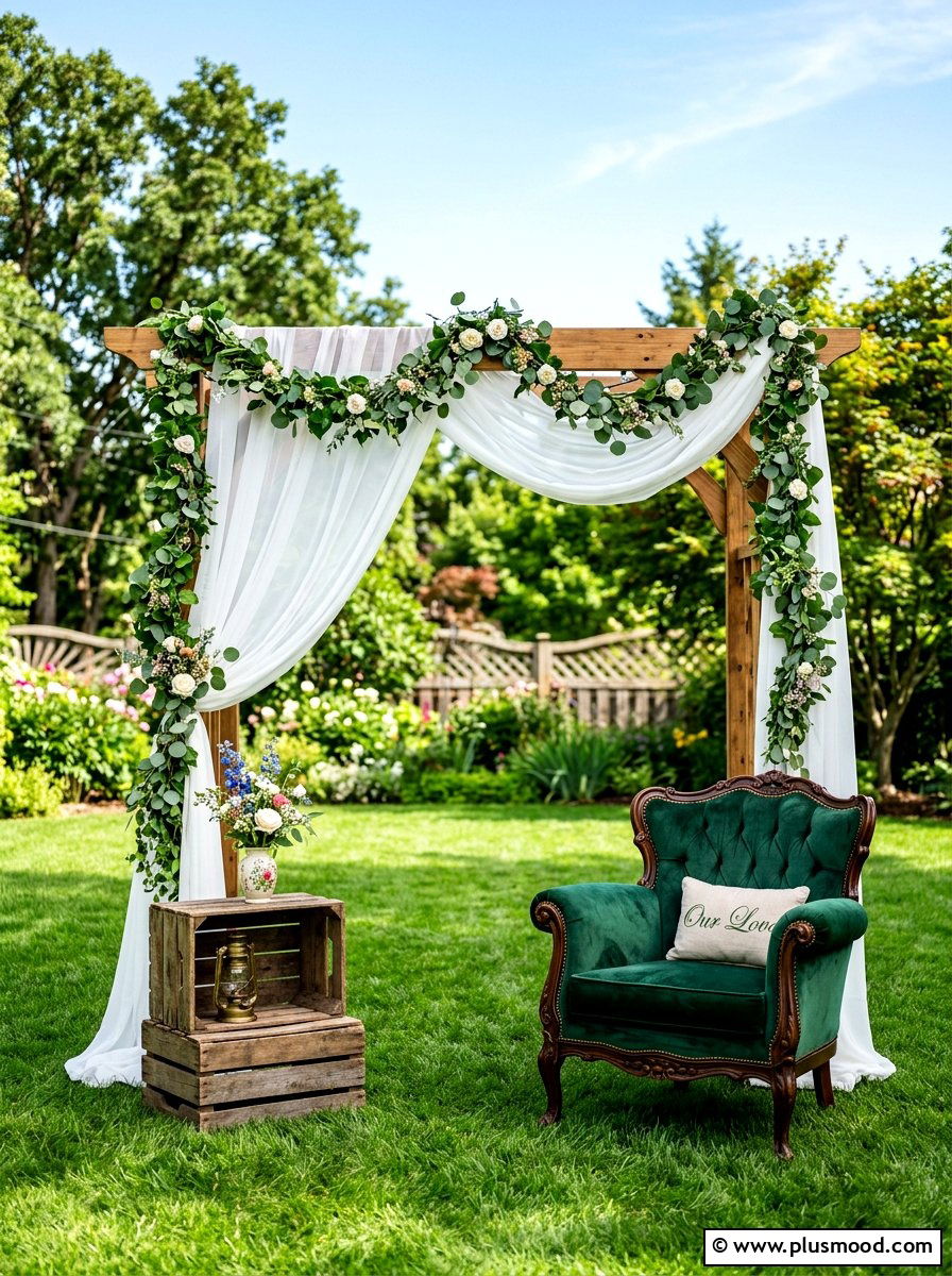 Backyard Photo Backdrop - 25 end of summer backyard party ideas