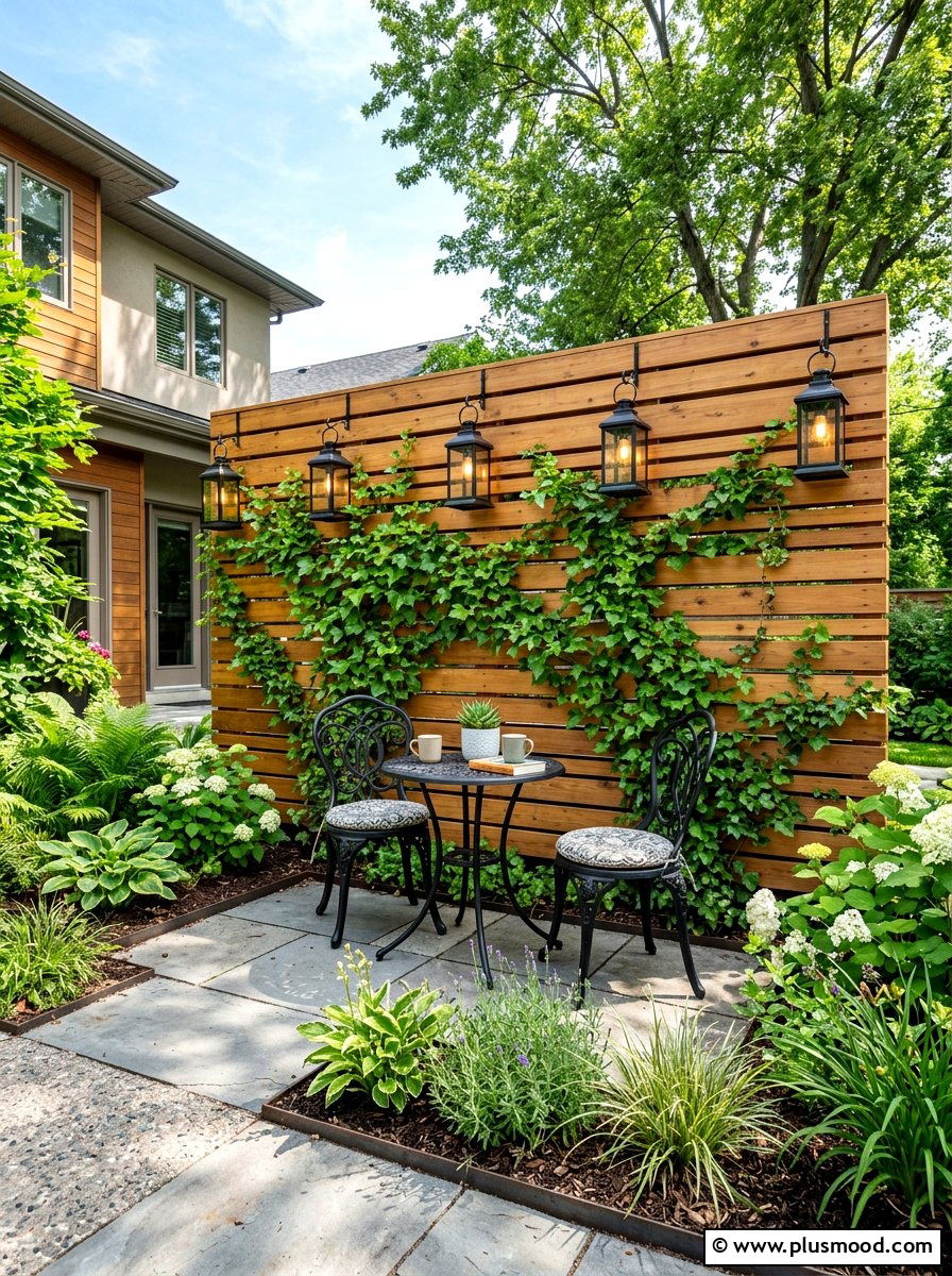Backyard Privacy Screen - 25 cheap summer backyard ideas