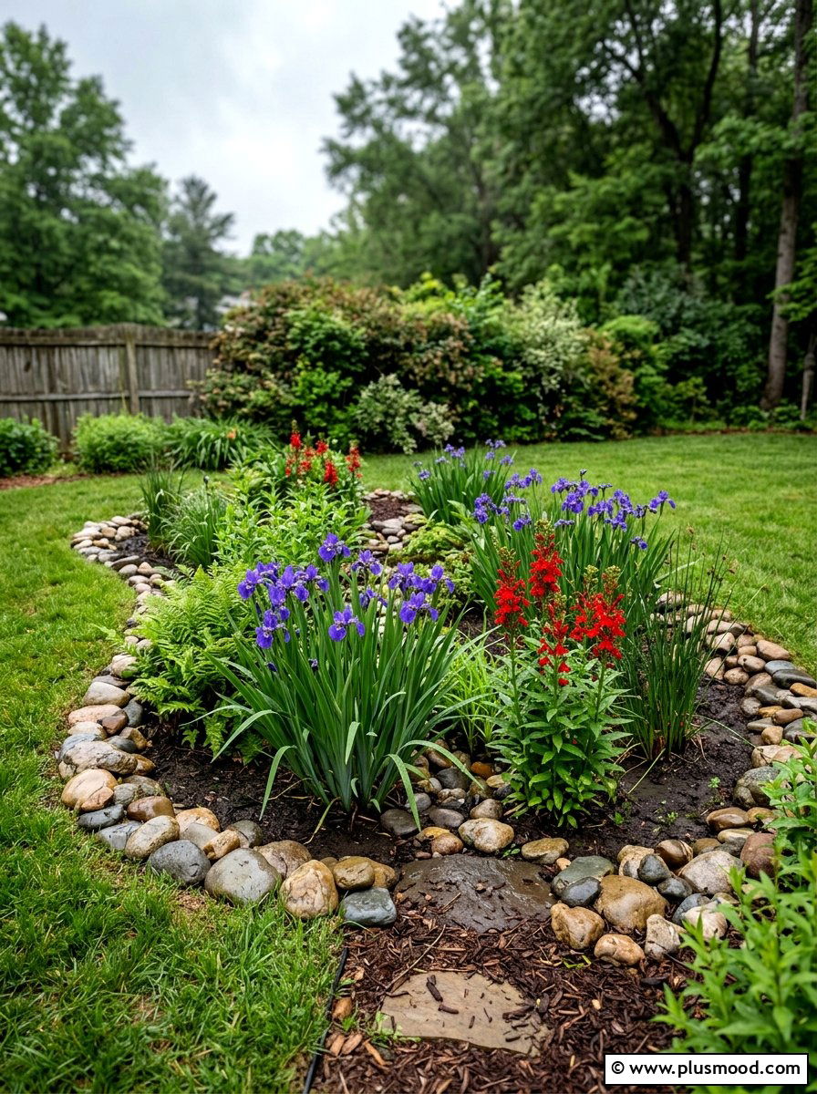 Backyard Rain Garden - 25 small backyard ideas with native plants