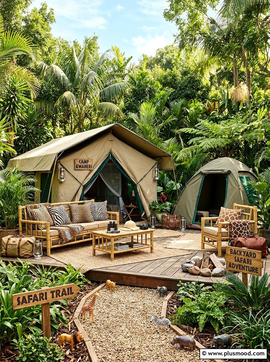 Backyard Safari Adventure - 25 summer outdoor birthday party ideas