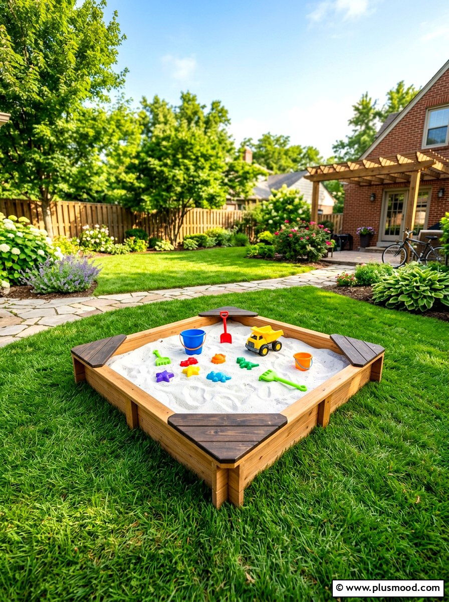 Backyard Sand Box - 25 cheap summer backyard ideas