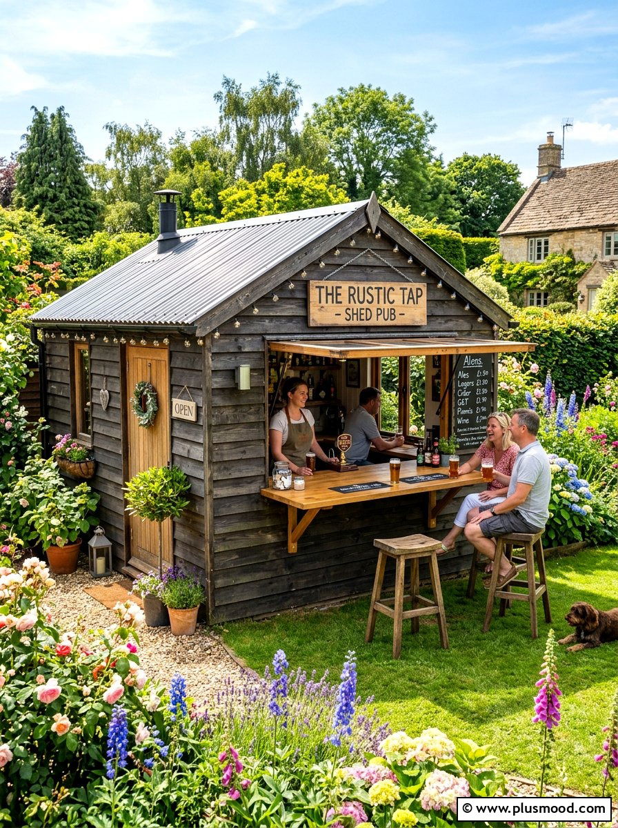 Backyard Shed Pub - 25 summer patio bar ideas