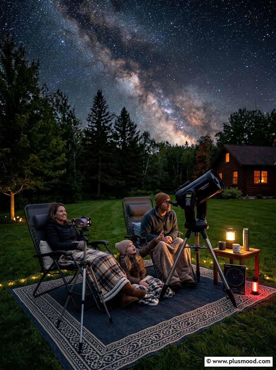Backyard Stargazing Station - 25 summer backyard family fun ideas
