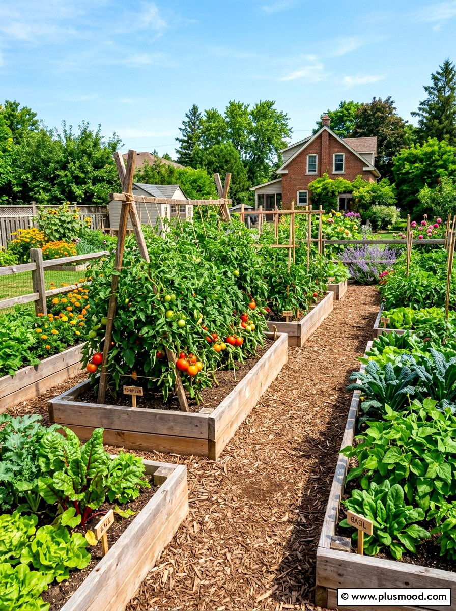 Backyard Vegetable Patch - 25 cheap summer backyard ideas
