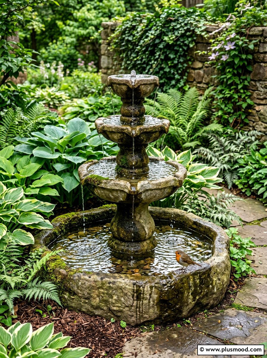 Backyard Water Fountain Feature - 25 best summer garden ideas