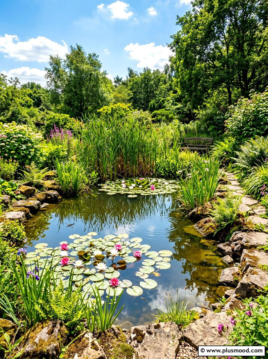 Backyard Wildlife Pond - 25 summer garden makeover ideas