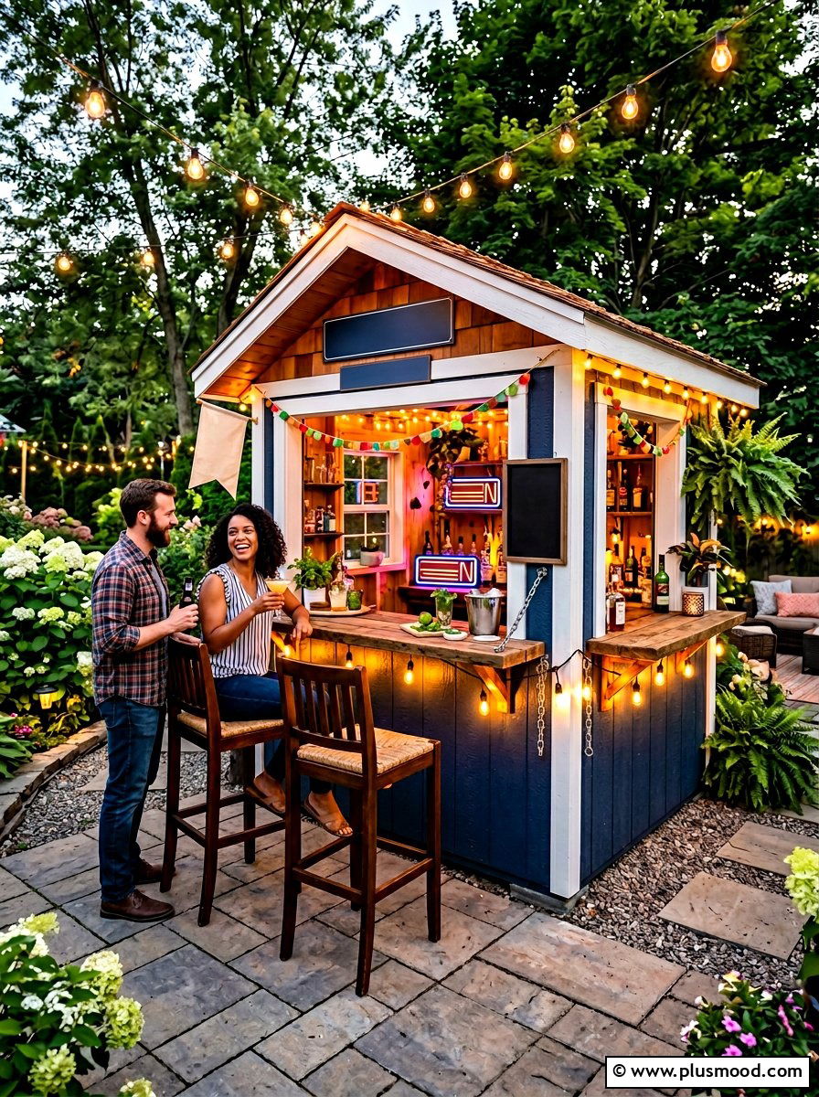 Backyard bar shed - 25 summer backyard oasis ideas