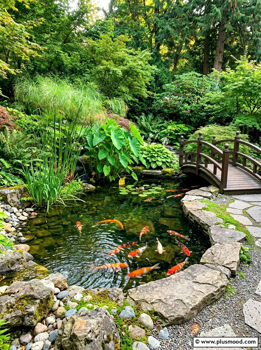 Backyard koi pond - 25 summer tropical landscaping ideas