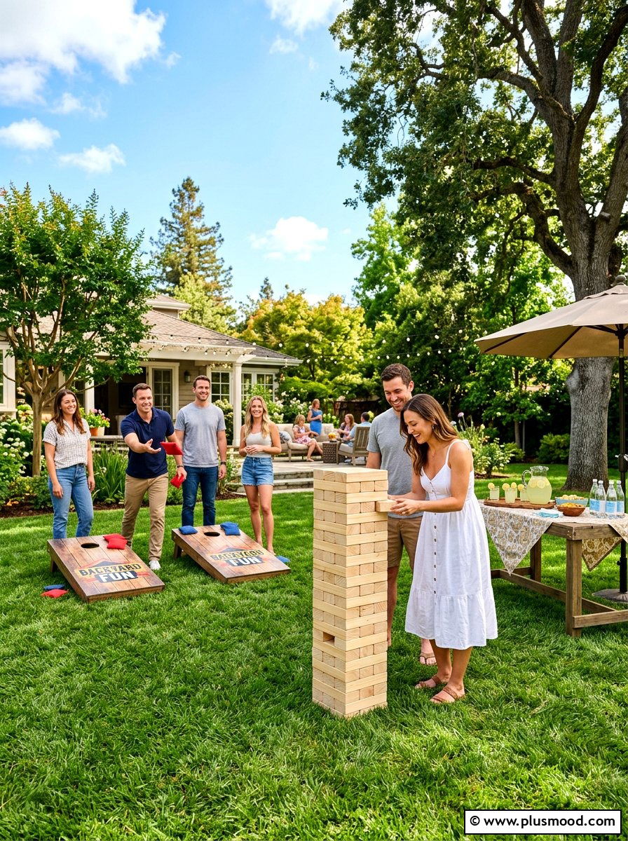 Backyard lawn games - 25 summer outdoor entertaining ideas on a budget