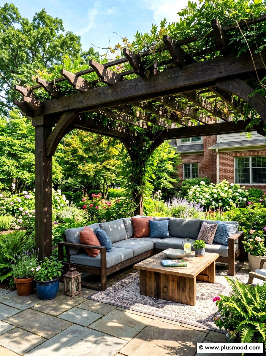 Backyard pergola - 25 summer landscape design ideas
