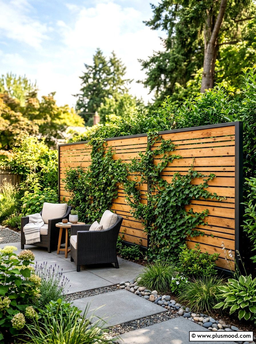 Backyard privacy screen - 25 late summer backyard ideas
