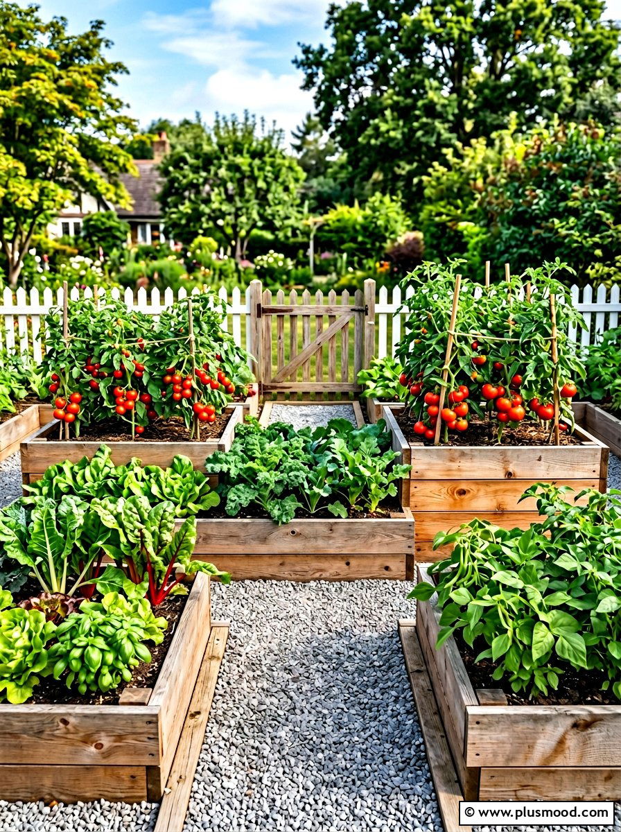 Backyard raised vegetable bed - 25 simple summer backyard ideas