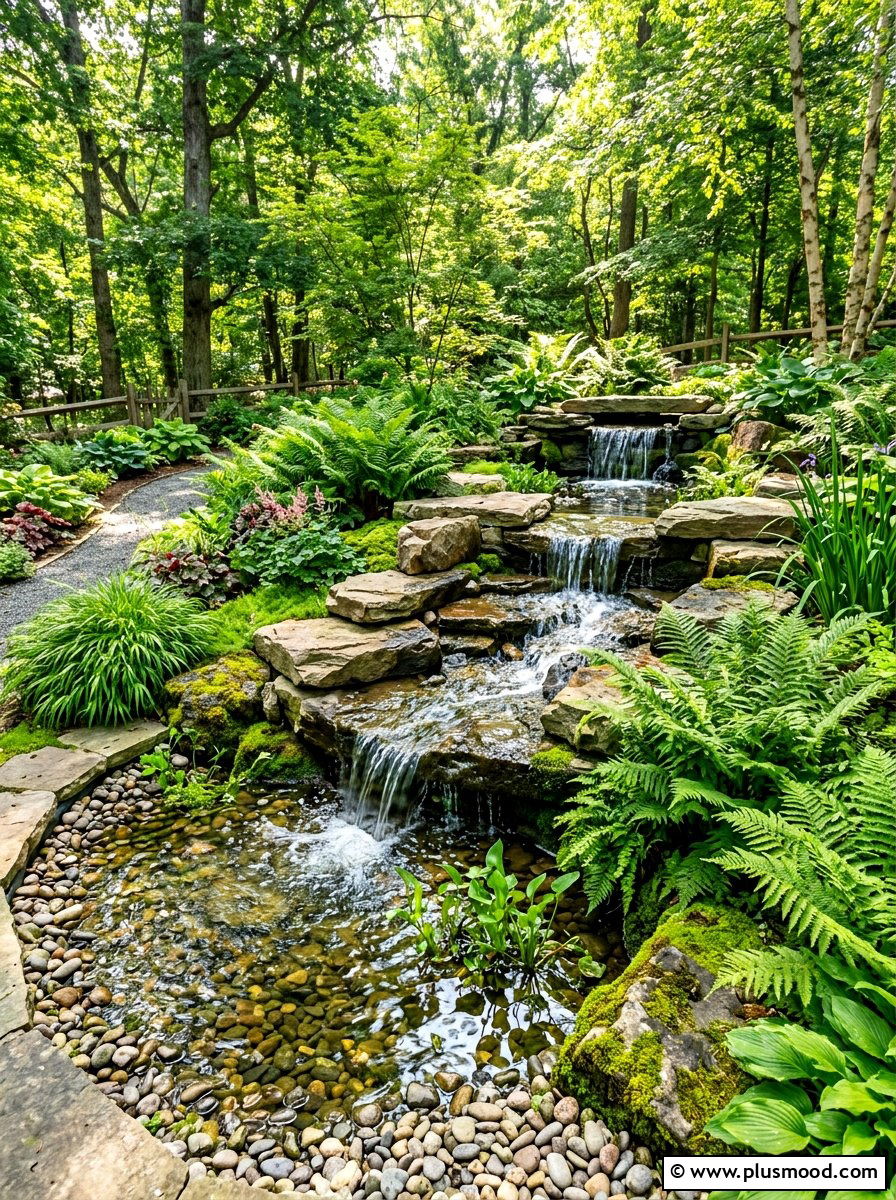 Backyard rock garden waterfall - 25 summer rock garden ideas