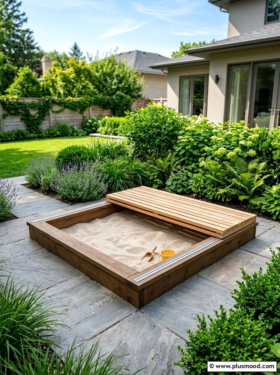 Backyard sandpit - 25 small backyard ideas for kids