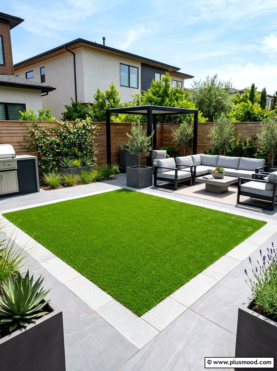 Backyard turf