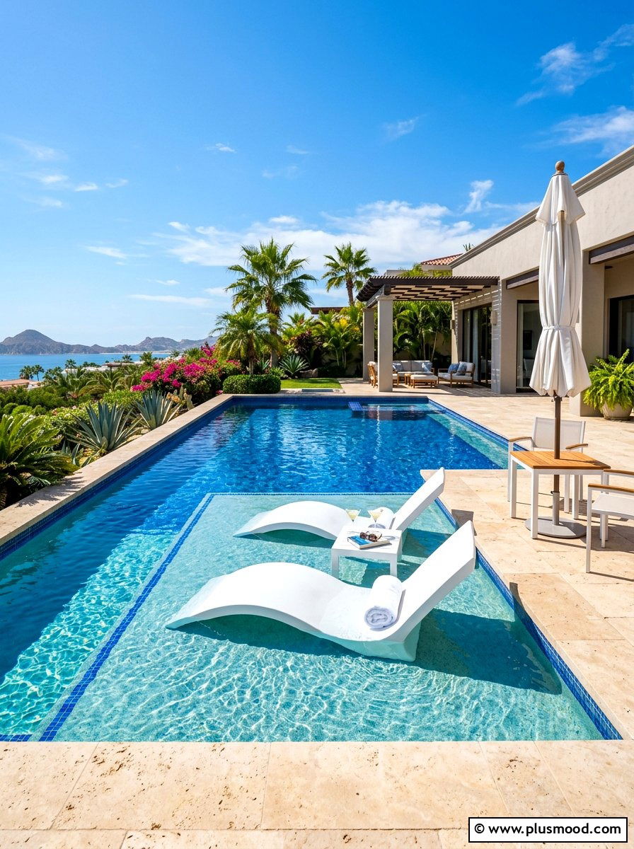 Baja Shelf Pool - 25 summer backyard pool ideas