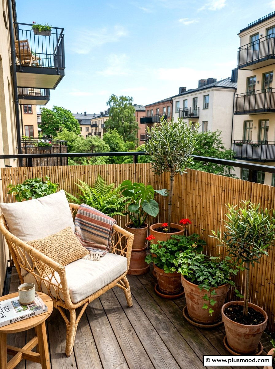 Balcony Bamboo Fencing