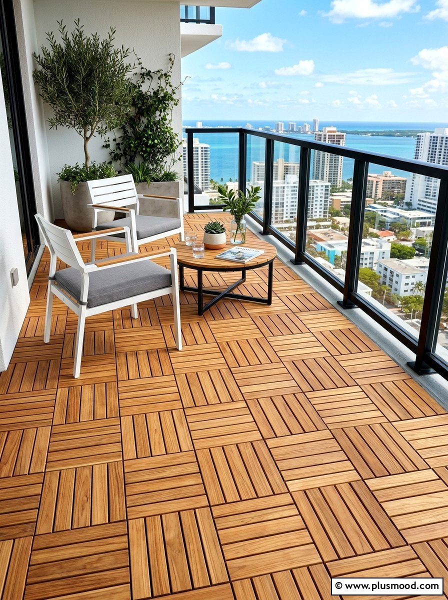 Balcony Decking Tiles - 25 summer balcony makeover ideas