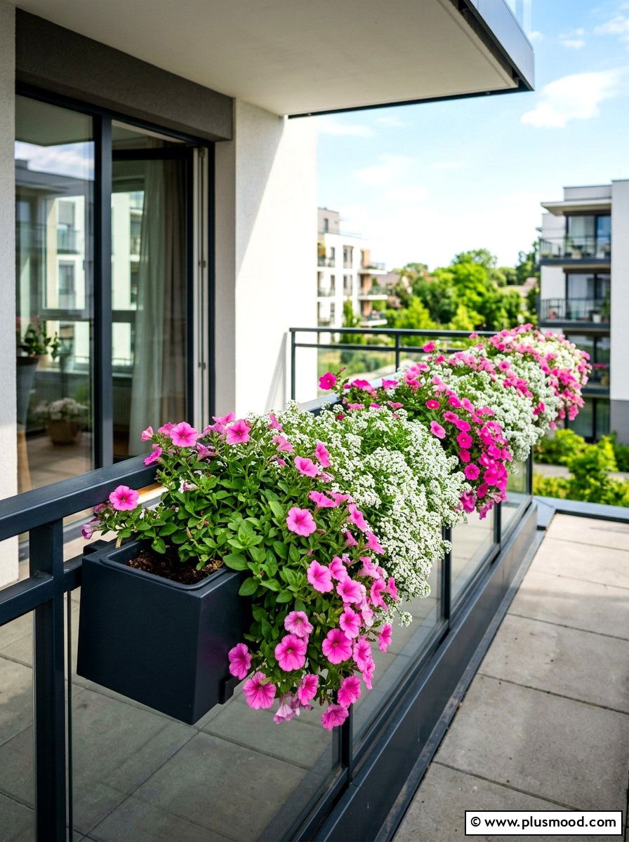 Balcony Flower Box - 25 summer railing planter balcony ideas