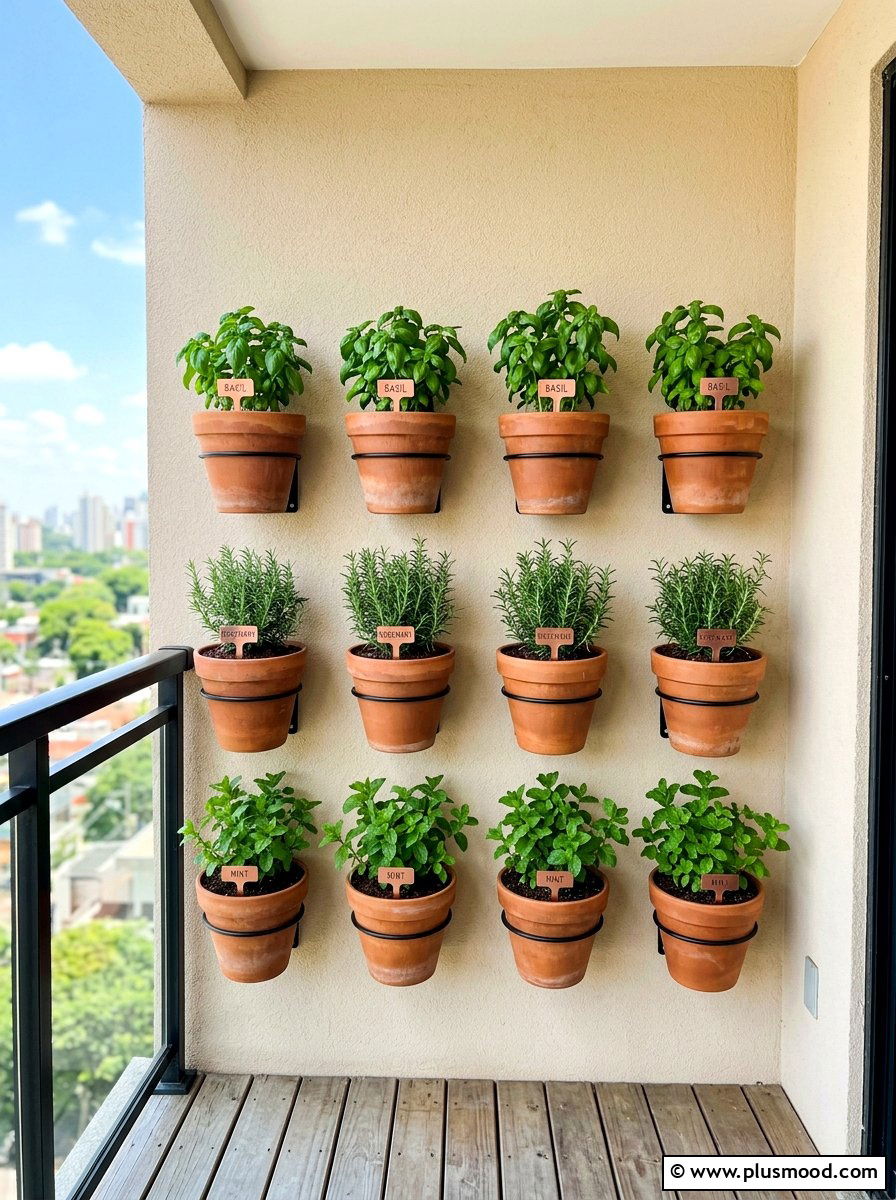 Balcony Herb Garden - 25 summer balcony wall decor ideas