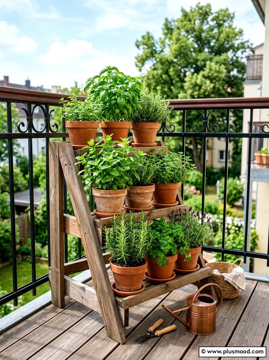 Balcony Herb Garden - 25 summer condo balcony ideas
