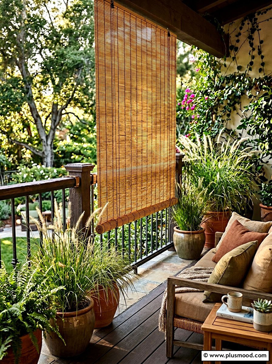 Balcony Privacy Screen - 25 summer condo balcony ideas