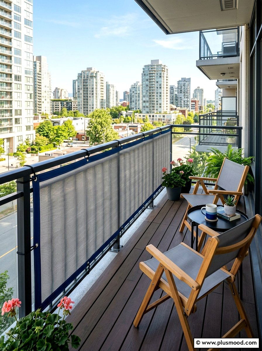 Balcony Railing Cover - 25 summer balcony shade ideas